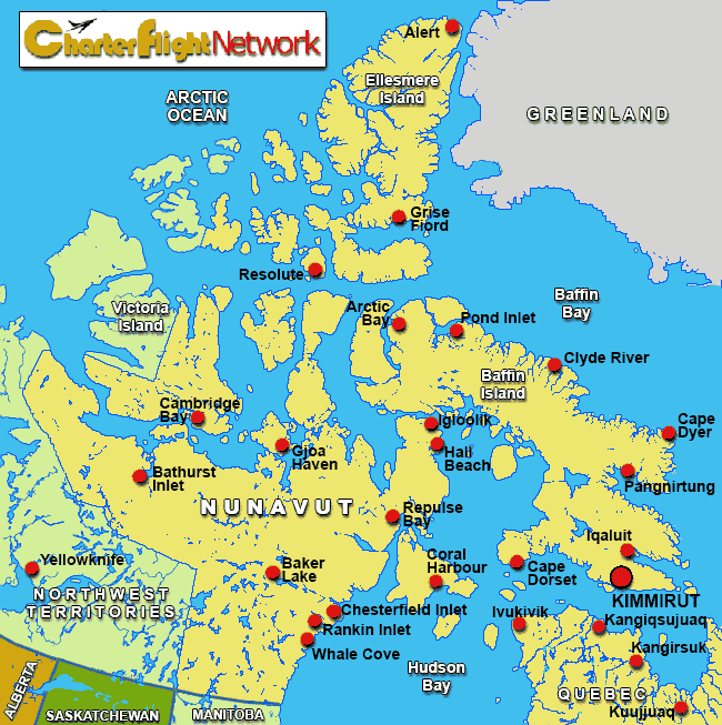 Charter Flights To Kimmirut Nunavut /Charter Flight Network